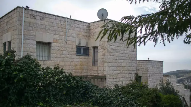 הבית של השר יובל שטייניץ במבשרת ציון, ינואר 2015 (נועם מושקוביץ)