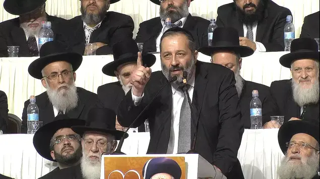 דרעי: "נתניהו, אנחנו רוצים אותך ראש ממשלה" (יותם רונן)