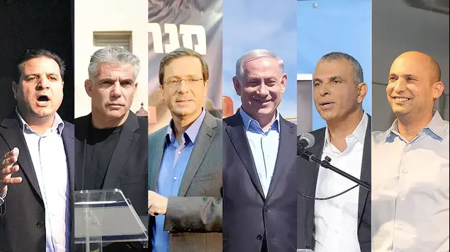 נפתלי בנט, משה כחלון, בנימין נתניהו, יצחק הרצוג, יאיר לפיד, איימן עודה ()
