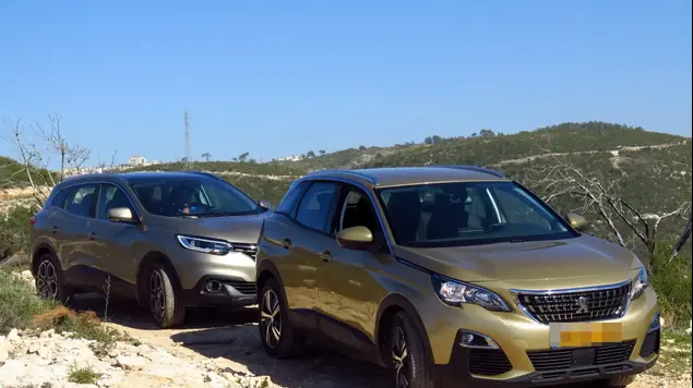השוואתי ג'יפונים דיזל – רנו קדג'אר מול פיג'ו 3008 (מערכת וואלה! NEWS , רמי גלבוע)