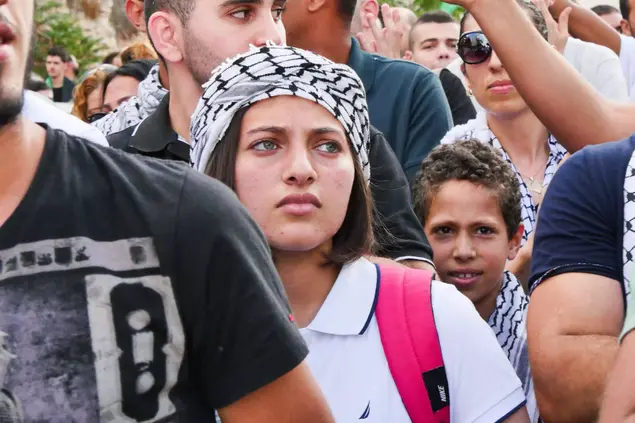 הפגנה נגד מבצע צוק איתן, חיפה (ערן גילווארג)