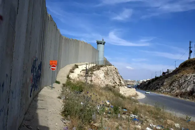 האזור שבו מח"ט בנימין ירה למוות בפלסטיני שיידה אבנים לעברו (ניב אהרונסון)