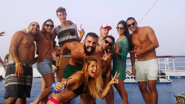 שיט מסיבת סטודנטים קרייזי קרוז לאיה נאפה בקפריסין (מערכת וואלה! NEWS , צילום עצמי)