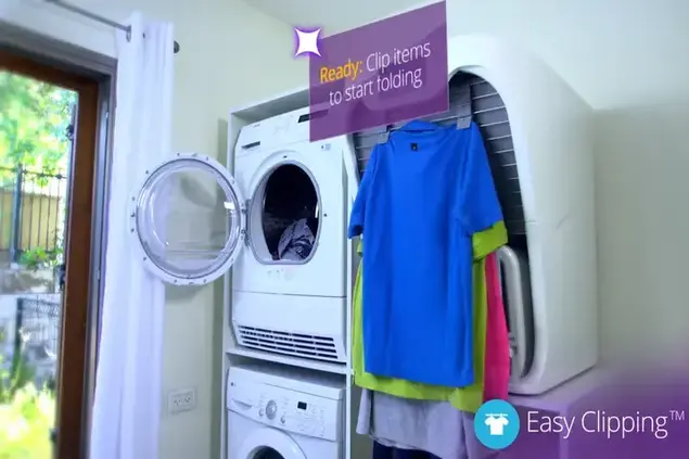 מכונת קיפול כביסה (צילום מסך)