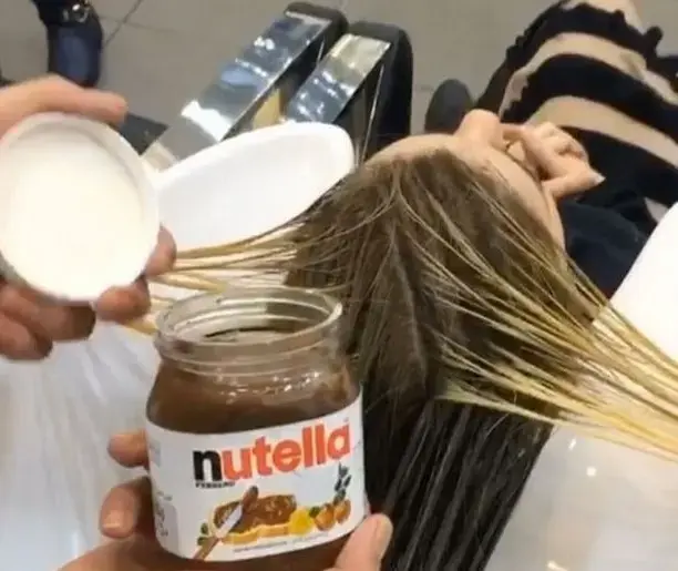 נוטלה בשיער (צילום מסך , Instagram/abedallahitani)