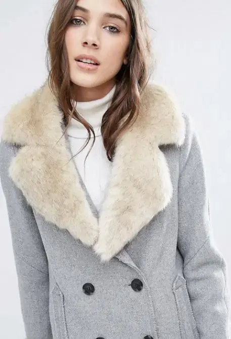 צווארון פרווה של אסוס, 9 ליש"ט (אתר רשמי , asos)