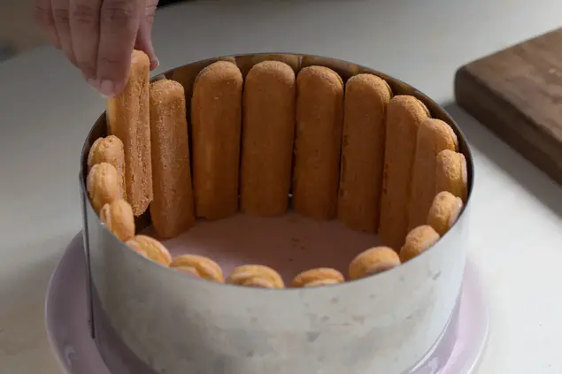 עוגת שארלוט עם תותים וקרם מסקרפונה (יח"צ , דרור עינב)