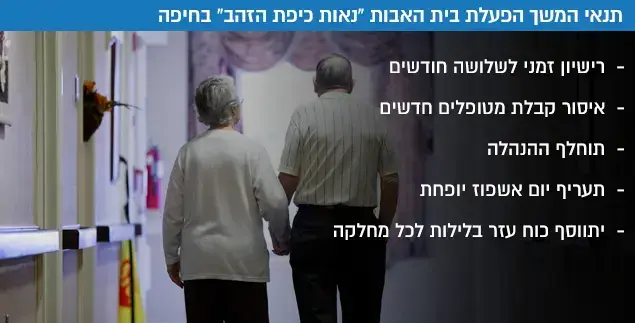 אינפו על תנאי המשך הפעלת בית האבות נאות כיפת הזהב בחיפה (AP)