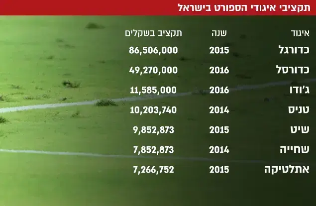 תקציבי איגודי הספורט בישראל ()
