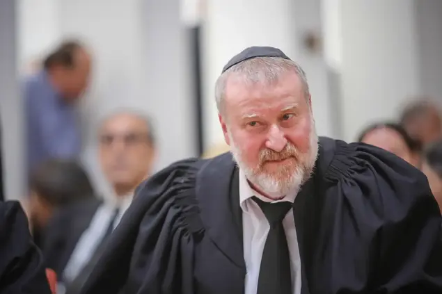 היועץ המשפטי לממשלה בטקס פרישתו של אליקים רובינשטיין 13 ביוני 2017 (נועם מושקוביץ)