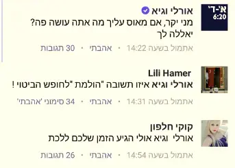 אורלי וגיא פייסבוק (אתר רשמי , צילום מסך)