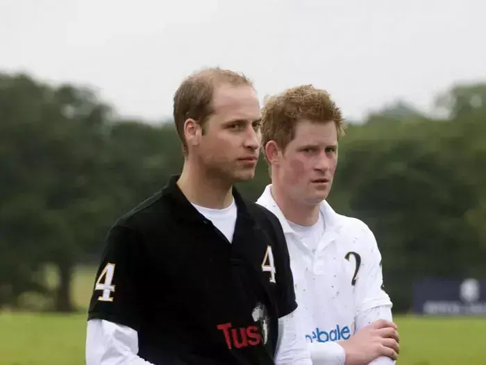 Prince William, Duke of Cambridge and Prince Harry after the Sentebale Polo Cup at Coworth Park on June 12, 2011 in Ascot, England. Prince William was playing for the Tusk Trust team while Prince Harry played for the Sentebale team. - (GettyImages , Anwar Hussein)