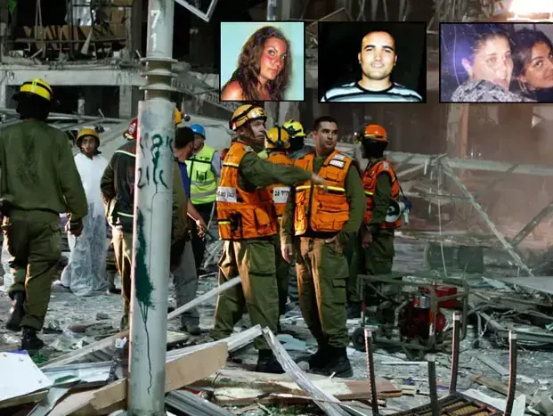 ההרוגים בפיצוץ בנתניה - מימין רבקה אמסיד, רבקה דוראי, מוחמד אבו עטא, סטייסי ברוק (יח"צ , אורי לנץ, שלמי גבאי) ההרוגים בפיצוץ בנתניה - מימין רבקה אמסיד, רבקה דוראי, מוחמד אבו עטא, סטייסי ברוק (יח"צ , אורי לנץ, שלמי גבאי)