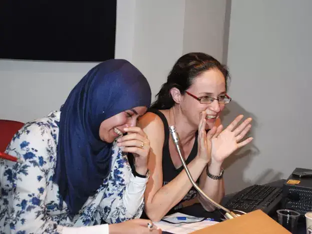 הערוץ הערבי, כרמית בראומן, נדא עבו ערישא, (יח"צ) הערוץ הערבי, כרמית בראומן, נדא עבו ערישא, (יח"צ)