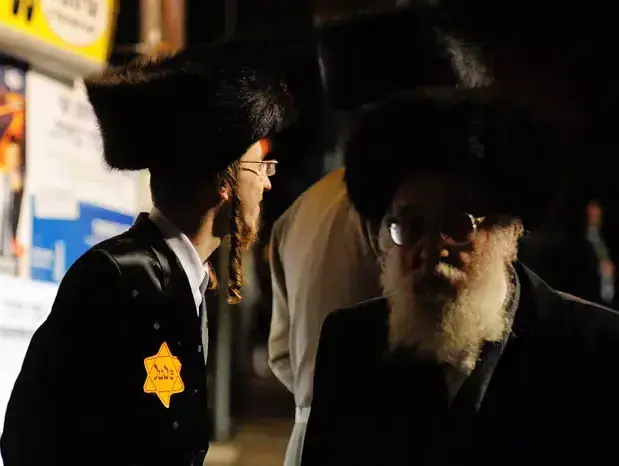 הפגנת החרדים בכיכר השבת בירושלים (עומר מירון) הפגנת החרדים בכיכר השבת בירושלים (עומר מירון)