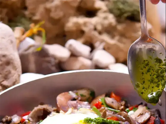 שקשוקה פטריות באוליב ליף (יח"צ , ארן חן) שקשוקה פטריות באוליב ליף (יח"צ , ארן חן)