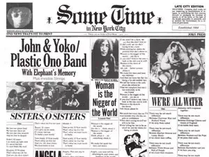 עטיפת האלבום "some time in New York city" של ג'ון לנון (סריקה) עטיפת האלבום "some time in New York city" של ג'ון לנון (סריקה)
