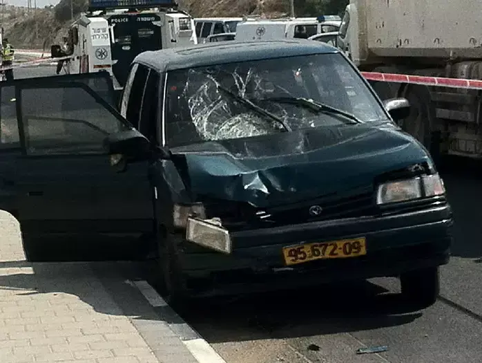 זירת פגע וברח באלקנה (שלומי גבאי) זירת פגע וברח באלקנה (שלומי גבאי)
