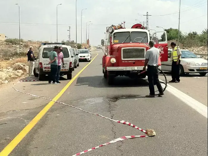 זירת פגע וברח באלקנה (שלומי גבאי) זירת פגע וברח באלקנה (שלומי גבאי)