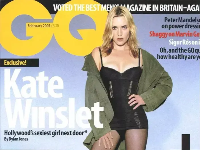 קייט ווינסלייט על השער של GQ (סריקה) קייט ווינסלייט על השער של GQ (סריקה)
