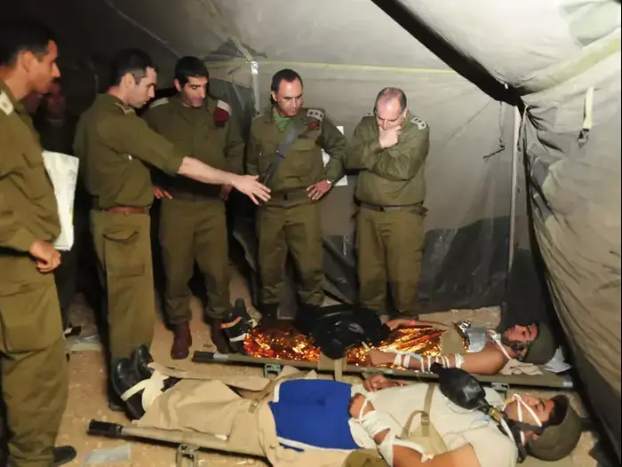 תרגיל "סערה רפואית 3" של חיל הרפואה, נובמבר 2012 (דובר צה"ל) תרגיל "סערה רפואית 3" של חיל הרפואה, נובמבר 2012 (דובר צה"ל)