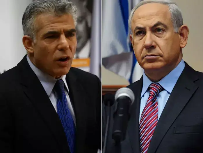 בנימין נתניהו, יאיר לפיד (מערכת וואלה! NEWS) בנימין נתניהו, יאיר לפיד (מערכת וואלה! NEWS)