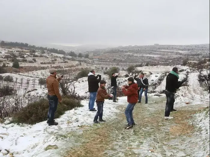 שלג בגוש עציון, ינואר 2013 (יותם רונן) שלג בגוש עציון, ינואר 2013 (יותם רונן)