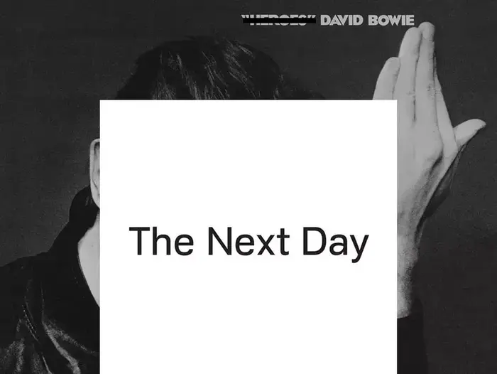 "The Next Day" (יח"צ , עטיפת האלבום) "The Next Day" (יח"צ , עטיפת האלבום)