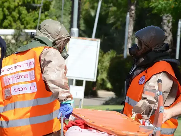 צוות מדא מרחב ירקון בתרגיל אטה בראש העין (יח"צ , אלון ריזקאן, דוברות מדא) צוות מדא מרחב ירקון בתרגיל אטה בראש העין (יח"צ , אלון ריזקאן, דוברות מדא)