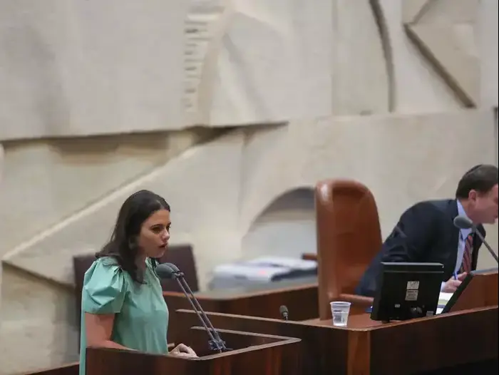 איילת שקד נואמת בדיוני התקציב בכנסת, יולי 2013 (נועם מושקוביץ) איילת שקד נואמת בדיוני התקציב בכנסת, יולי 2013 (נועם מושקוביץ)