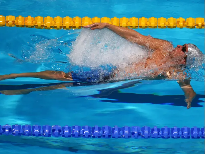 שחיין ישראלי גיא ברנע באליפות העולם בשחייה (GettyImages , Al Bello) שחיין ישראלי גיא ברנע באליפות העולם בשחייה (GettyImages , Al Bello)