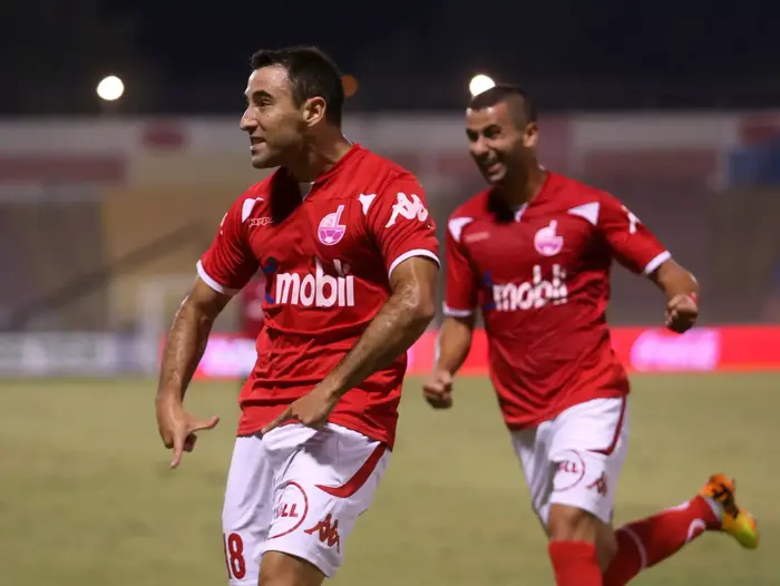 ניקולאס פלצ'וק שחקן הפועל באר שבע חוגג עם תומר סוויסה (קובי אליהו) ניקולאס פלצ'וק שחקן הפועל באר שבע חוגג עם תומר סוויסה (קובי אליהו)