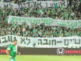אוהדי מכבי חיפה, מחאה (אדריאן הרבשטיין) אוהדי מכבי חיפה, מחאה (אדריאן הרבשטיין)