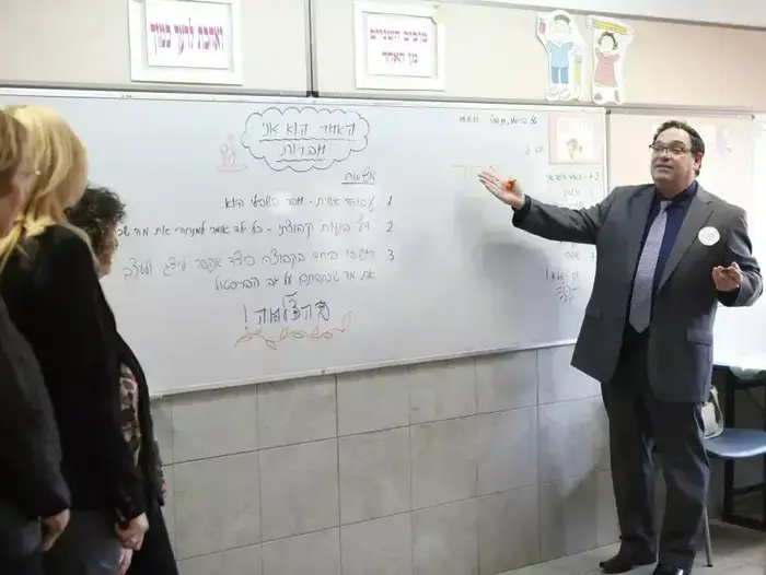 שר החינוך שי פירון בביה"ס לאומנויות ע"ש "א.ד. גורגון", הרצליה. נובמבר 2013 (דרור עינב) שר החינוך שי פירון בביה"ס לאומנויות ע"ש "א.ד. גורגון", הרצליה. נובמבר 2013 (דרור עינב)