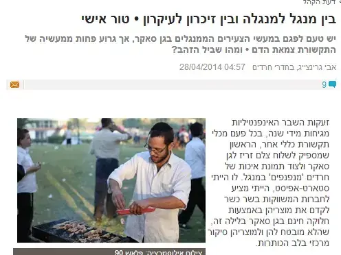 מלחמת המנגלים של יום השואה (צילום מסך) מלחמת המנגלים של יום השואה (צילום מסך)