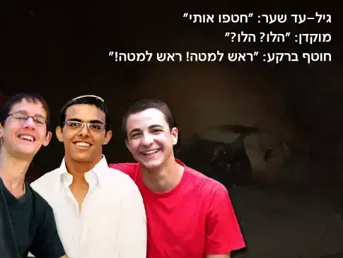 הקלטת שיחת הטלפון בין גיל-עד שער והמשטרה (עיבוד תמונה)