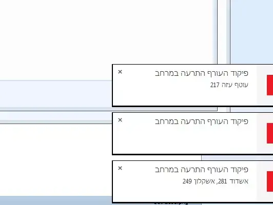 תוסף כרום להתראות "צבע אדום" (צילום מסך) תוסף כרום להתראות "צבע אדום" (צילום מסך)