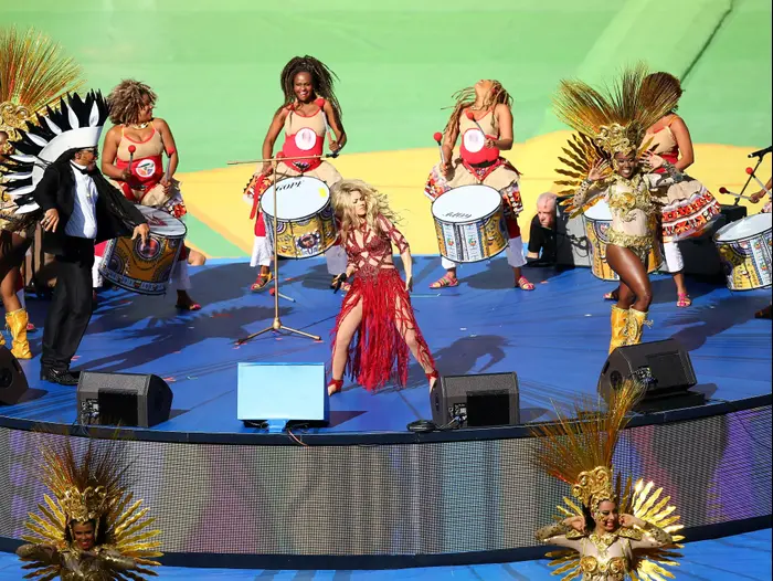 שאקירה בטקס הסיום של המונדיאל (GettyImages , Robert Cianflone)