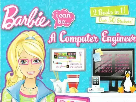 מתוך הספר Barbie wants to be a computer engineer (צילום מסך) מתוך הספר Barbie wants to be a computer engineer (צילום מסך)