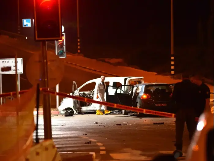 זירת החיסול בהוד השרון (ניב אהרונסון) זירת החיסול בהוד השרון (ניב אהרונסון)