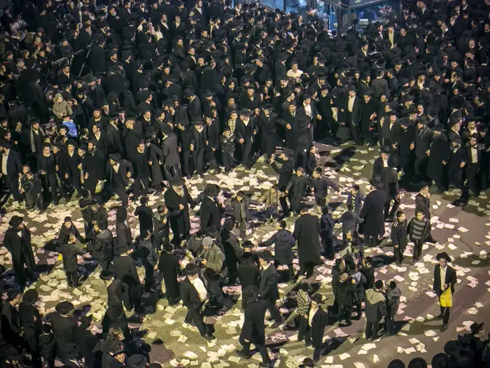 אירוע קבלת פנים לארבעת העריקים החרדים ששוחררו מהכלא הצבאי, ירושלים. פברואר 2015 (נועם מושקוביץ) אירוע קבלת פנים לארבעת העריקים החרדים ששוחררו מהכלא הצבאי, ירושלים. פברואר 2015 (נועם מושקוביץ)