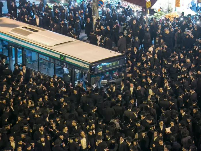 אירוע קבלת פנים לארבעת העריקים החרדים ששוחררו מהכלא הצבאי, ירושלים. פברואר 2015 (נועם מושקוביץ) אירוע קבלת פנים לארבעת העריקים החרדים ששוחררו מהכלא הצבאי, ירושלים. פברואר 2015 (נועם מושקוביץ)