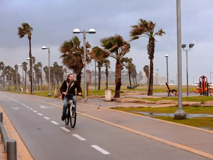 מזג אוויר בתל אביב, פברואר 2015 (ראובן קסטרו) מזג אוויר בתל אביב, פברואר 2015 (ראובן קסטרו)