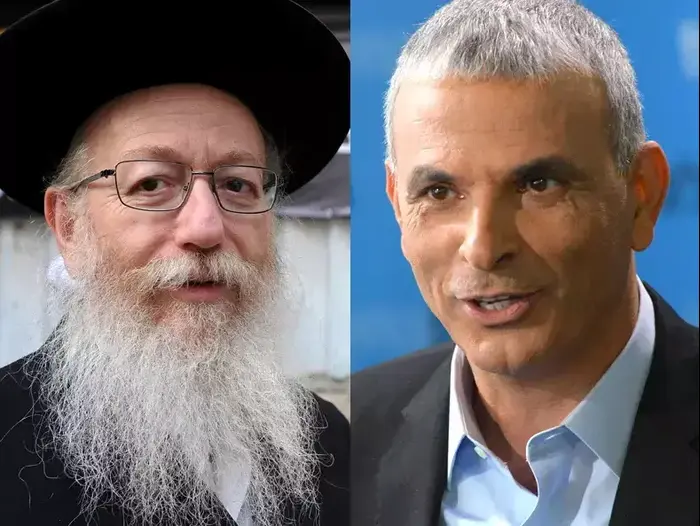 משה כחלון ויעקב ליצמן, מרץ 2015 (עיבוד תמונה , ראובן קסטרו) משה כחלון ויעקב ליצמן, מרץ 2015 (עיבוד תמונה , ראובן קסטרו)