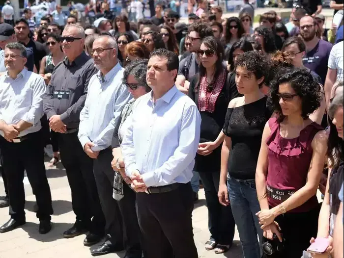 הפגנה ליום הנכבה באוניברסיטת תל אביב, מאי 2015 (יותם רונן) הפגנה ליום הנכבה באוניברסיטת תל אביב, מאי 2015 (יותם רונן)