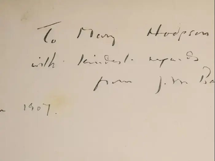 עותק נדיר של הספר "פיטר פן" משנת 1907 (יח"צ) עותק נדיר של הספר "פיטר פן" משנת 1907 (יח"צ)