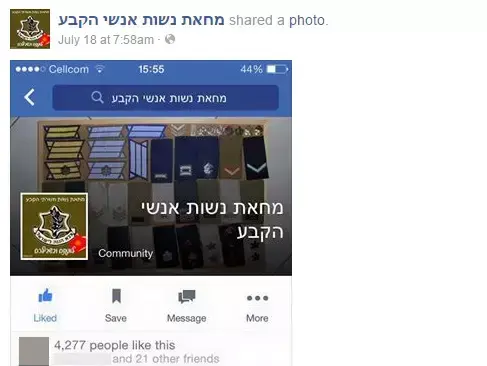 מחאת נשות אנשי הקבע בפייסבוק (צילום מסך , פייסבוק)