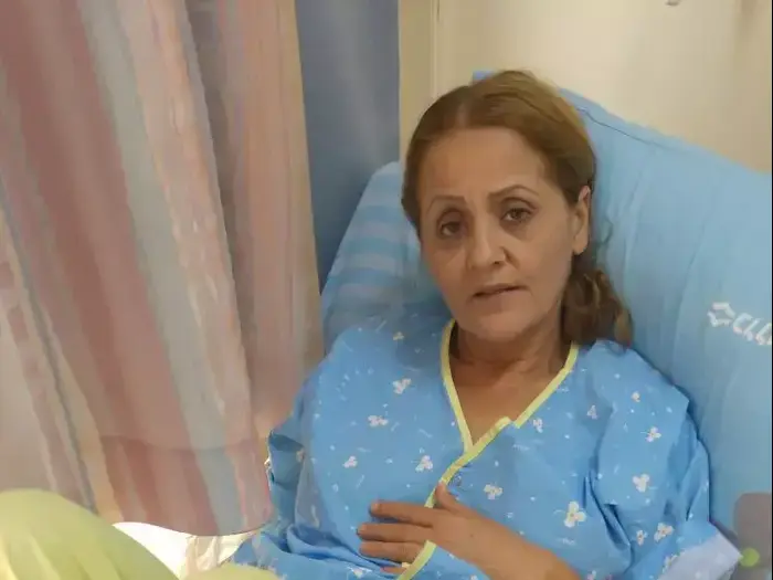 רותי ממן, נפגעה בראשה בנופש בצפון, בבית חולים העמק, 23 באוגוסט 2015 (שלומי גבאי) רותי ממן, נפגעה בראשה בנופש בצפון, בבית חולים העמק, 23 באוגוסט 2015 (שלומי גבאי)