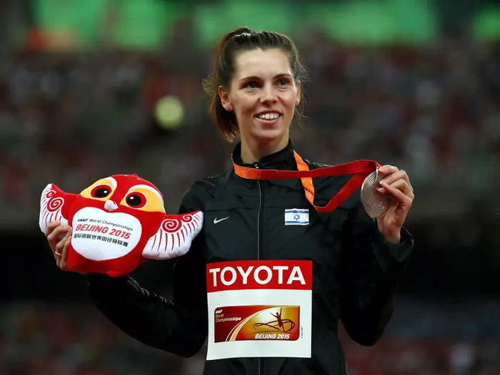 חנה קנייזבה קופצת משולשת ישראלית (GettyImages) חנה קנייזבה קופצת משולשת ישראלית (GettyImages)