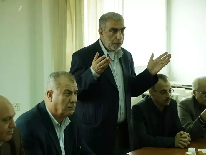 כמאל חטיב, סגן ראש הפלג הצפוני של התנועה האיסלמית, בוועדת המעקב, נצרת. נובמבר 2015 (ערן גילווארג) כמאל חטיב, סגן ראש הפלג הצפוני של התנועה האיסלמית, בוועדת המעקב, נצרת. נובמבר 2015 (ערן גילווארג)
